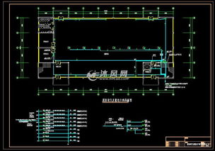 工厂厂区二层车间电气施工设计平面图